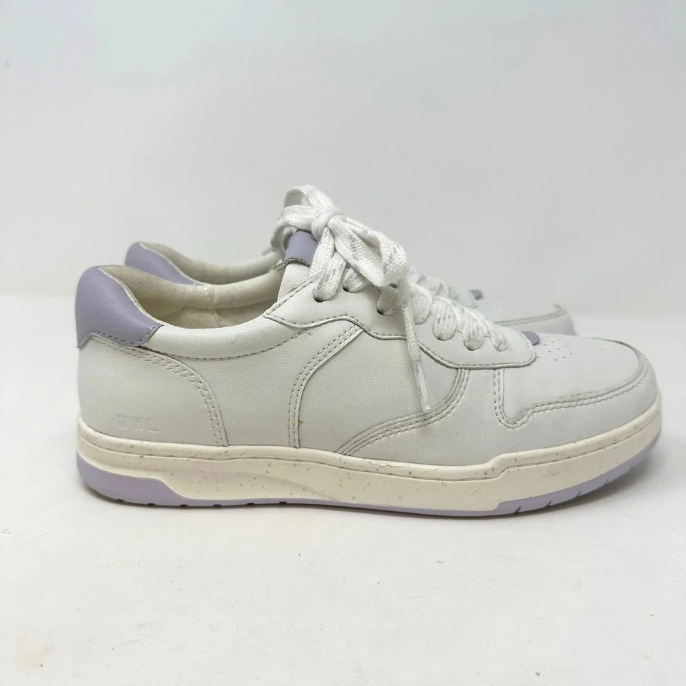 Madewell Court Low-Top Sneakers‎ White Light Purple 7